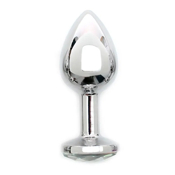 Plug Anal de Metal Sofia Joya Transparente de Rimba Toys