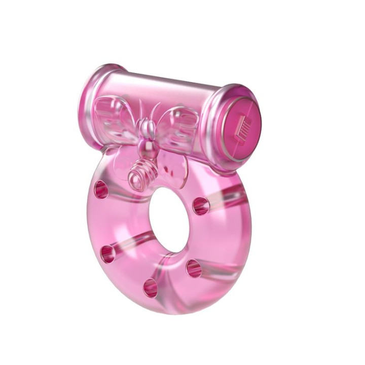 Baile Anillo Vibrador con Preservativo Color Rosa | VibraZon