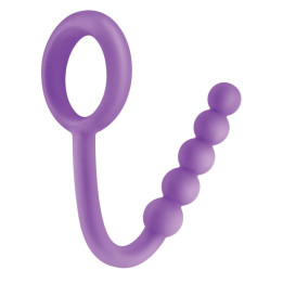 Fetish Fantasy Elite Perlas Anales con Anillo Testicular Púrpura | VibraZon