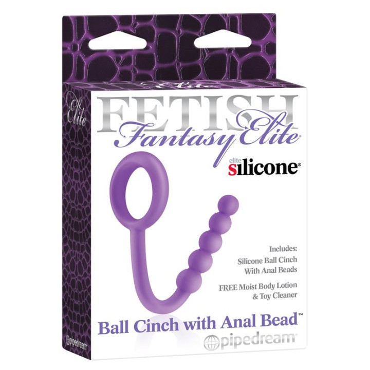 Fetish Fantasy Elite Perlas Anales con Anillo Testicular Púrpura | VibraZon
