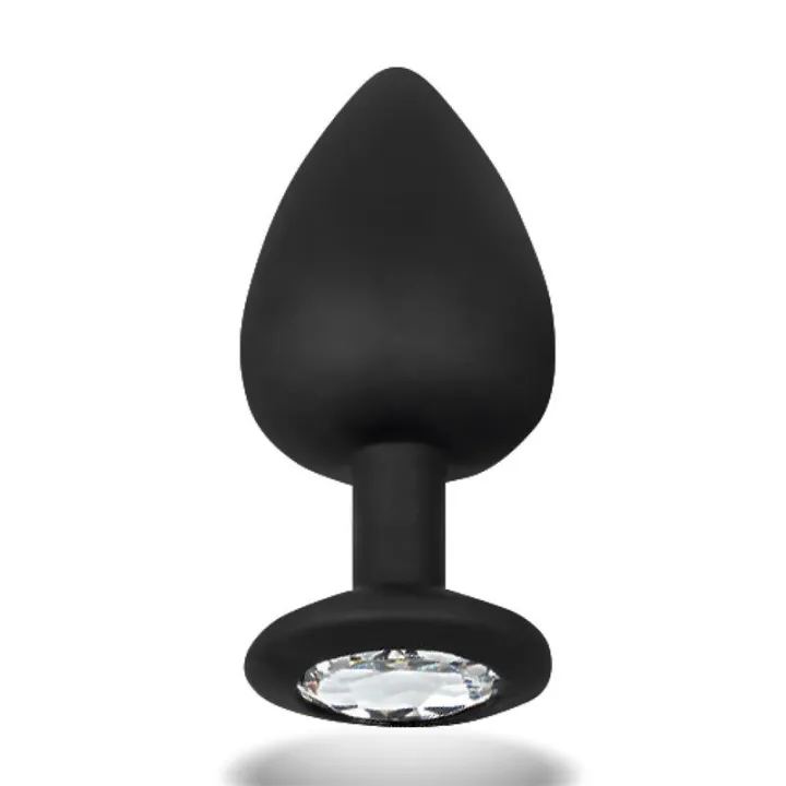 Sparkly Plug Anal con Joya Silicona Talla L 9.5 cm x 4.5 cm de Afterdark