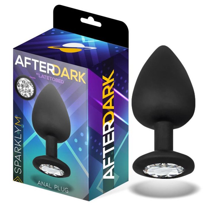 Sparkly Plug Anal Silicona Talla M 8 cm x 3.5 cm de Afterdark | VibraZon