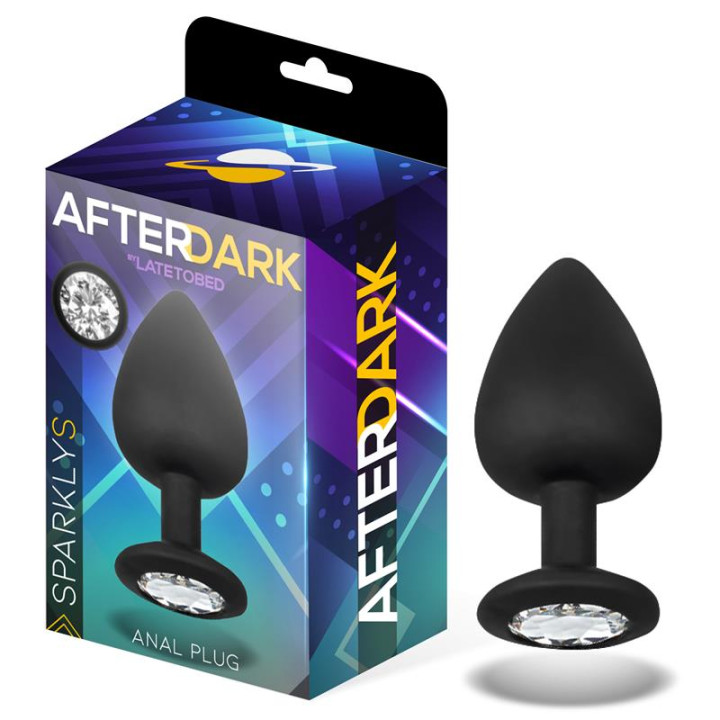 Sparkly Plug Anal Silicona Talla S 7.5 cm x 2.6 cm de Afterdark | VibraZon