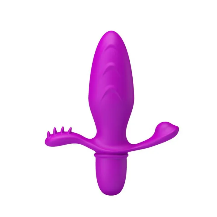 Plur Anal con Vibración Fitch Color Púrpura de Prettylove