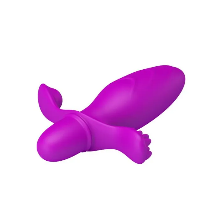 Plur Anal con Vibración Fitch Color Púrpura de Prettylove