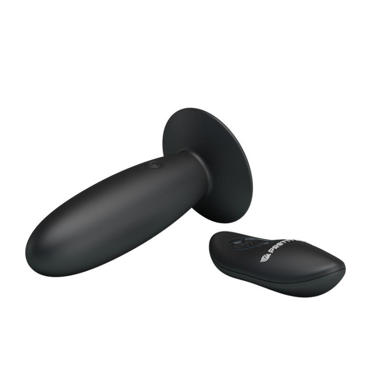 Plug Anal con Control Remoto Color Negro de Prettylove | VibraZon