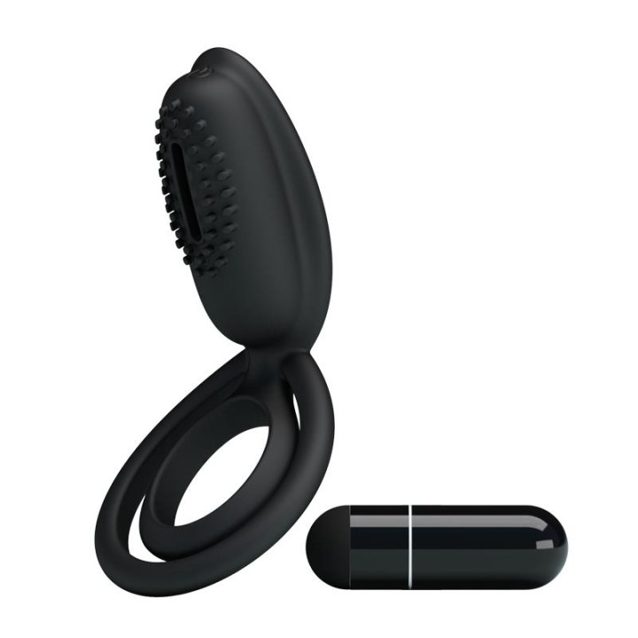 Pretty Love Anillo Vibrador Esther Color Negro de Prettylove | VibraZon