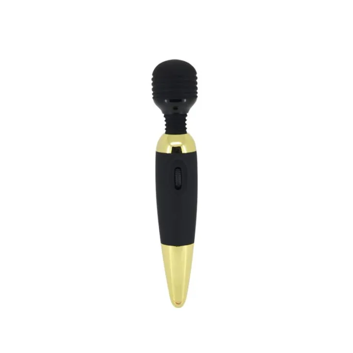 Pretty Love Masajeador Power Wand Negro y Dorado de Prettylove