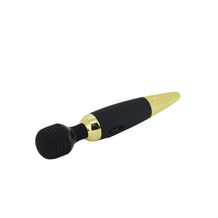 Pretty Love Masajeador Power Wand Negro y Dorado de Prettylove | VibraZon