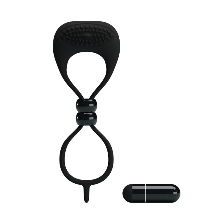 Pretty Love Anillo Vibrador Locker Color Negro de Prettylove | VibraZon