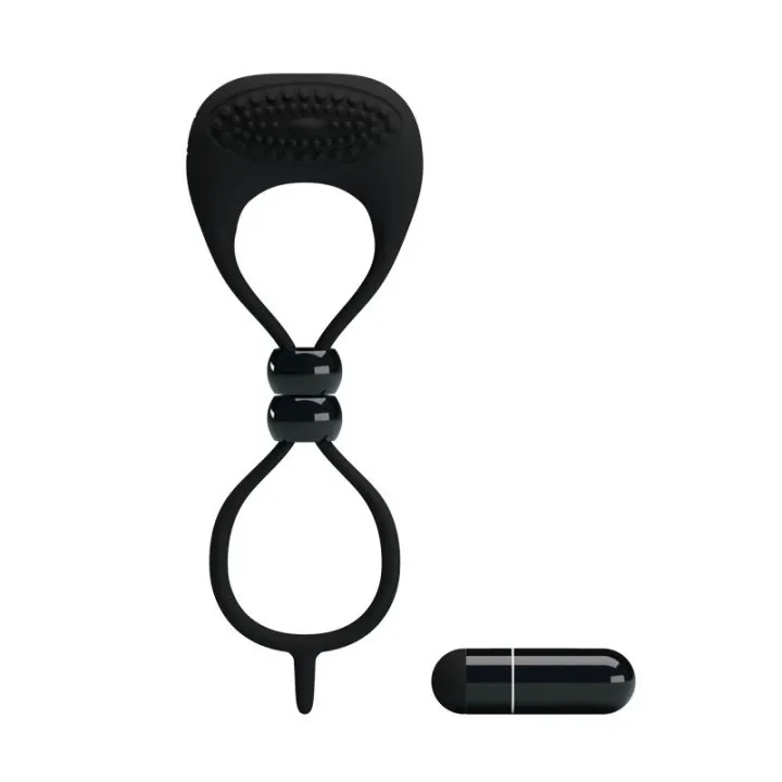 Pretty Love Anillo Vibrador Locker Color Negro de Prettylove
