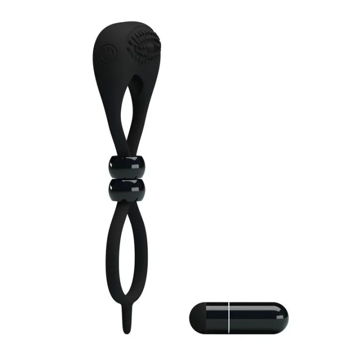 Pretty Love Anillo Vibrador Locker Color Negro de Prettylove