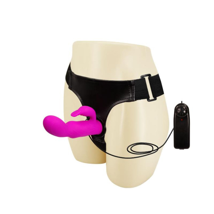Baile Arnés con Dildo Púrpura 15 cm | VibraZon