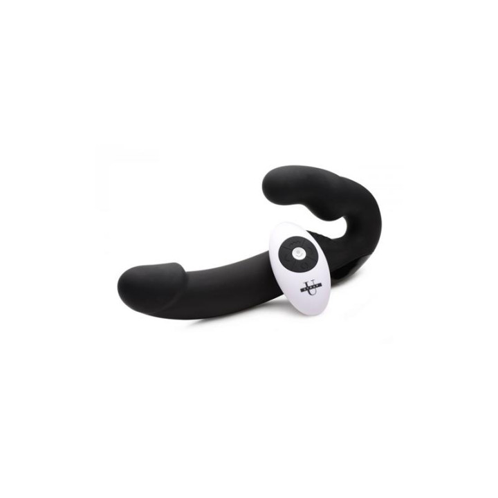 Urge Vibrador Doble Control Remoto Negro de Strap U | VibraZon