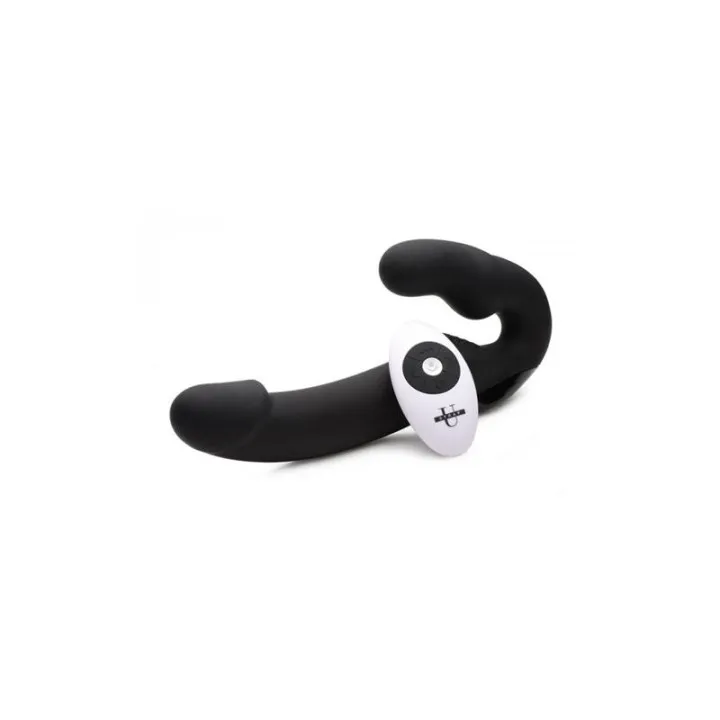 Urge Vibrador Doble Control Remoto Negro de Strap U