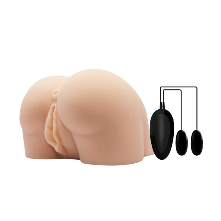 Masturbador Doble Vagina y Ano con Vibración de Crazy Bull | VibraZon