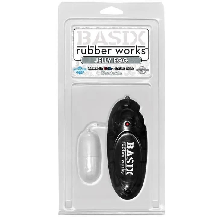 Huevo Vibrador Jelly Blanco de Basix Rubber Works