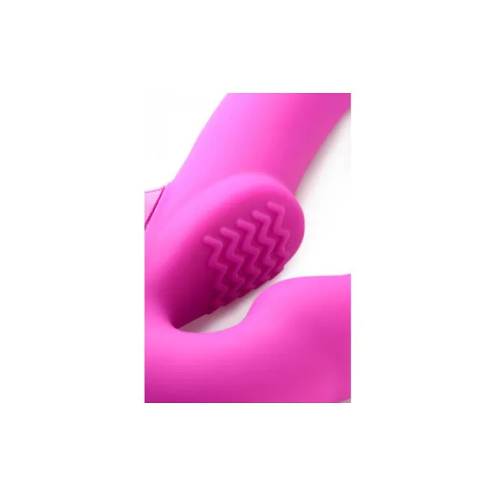 Evoke Vibrador Doble Rosa de Strap U
