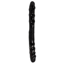 Dildo Doble 40,6 cm Negro de Basix Rubber Works | VibraZon