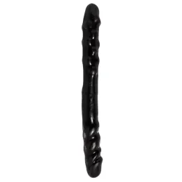 Dildo Doble 40,6 cm Negro de Basix Rubber Works