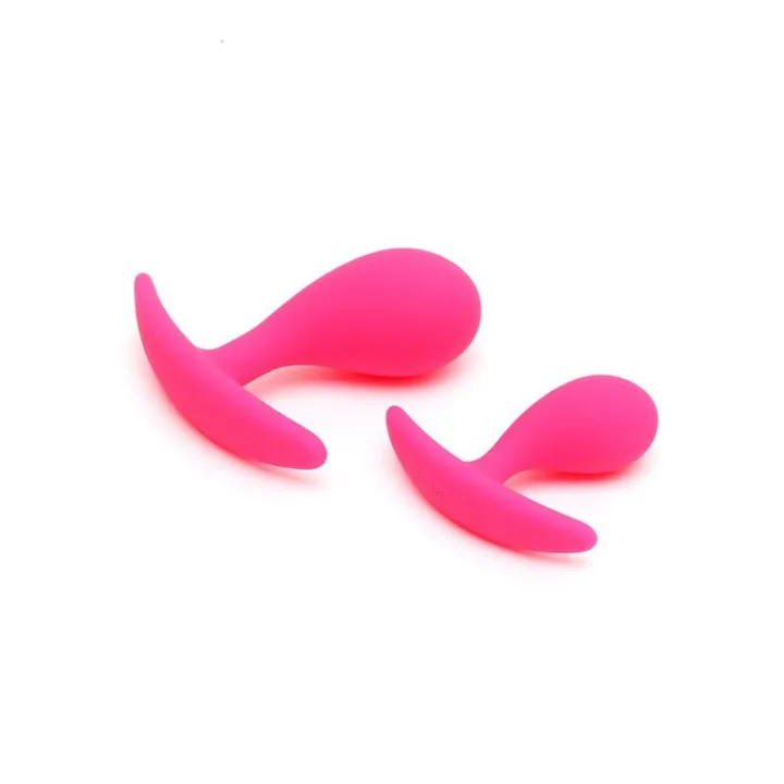 Set de 2 Plugs Anales Anatómicos Copenhagen Rosa de Rimba Toys