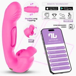 Bimby Vibrador con Mordisqueo y Lengua Doble Tapping con APP de Intoyou App Series | VibraZon