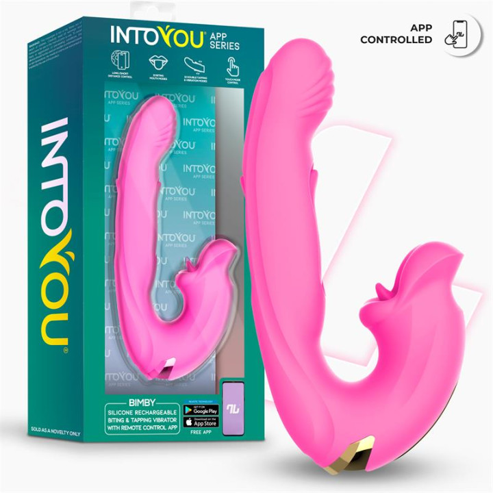Bimby Vibrador con Mordisqueo y Lengua Doble Tapping con APP de Intoyou App Series | VibraZon