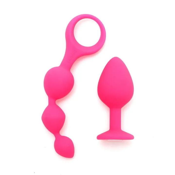 Set de 2 Juguetes Anales Barcelona Rosa de Rimba Toys