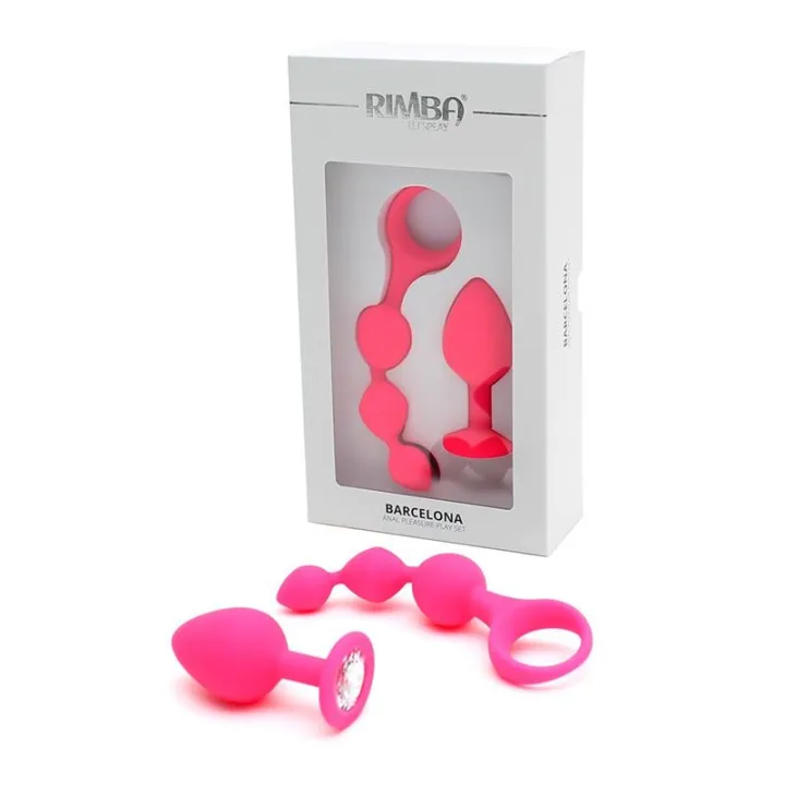 Set de 2 Juguetes Anales Barcelona Rosa de Rimba Toys