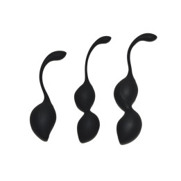 Set de 3 Bolas Kegel Geneva Negro de Rimba Toys | VibraZon
