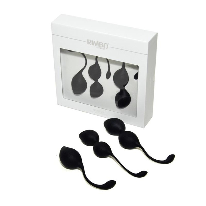 Set de 3 Bolas Kegel Geneva Negro de Rimba Toys | VibraZon