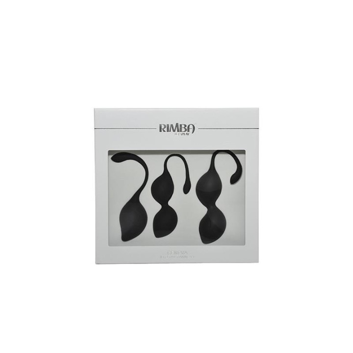 Set de 3 Bolas Kegel Geneva Negro de Rimba Toys | VibraZon