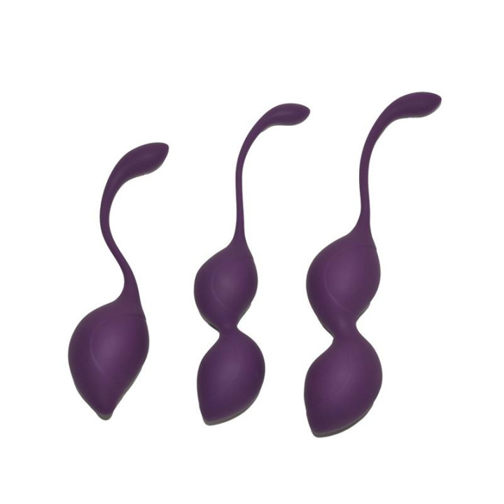 Set de 3 Bolas Kegel Geneva Purpura de Rimba Toys | VibraZon