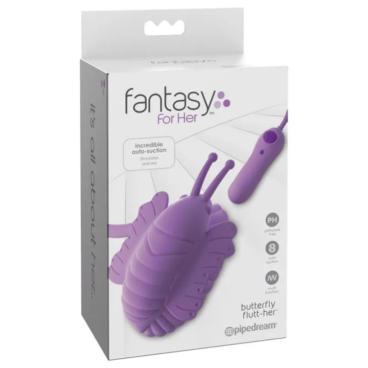 Butterfly Flutt-Her Estimulador y Succionador de Clítoris de Fantasy For Her