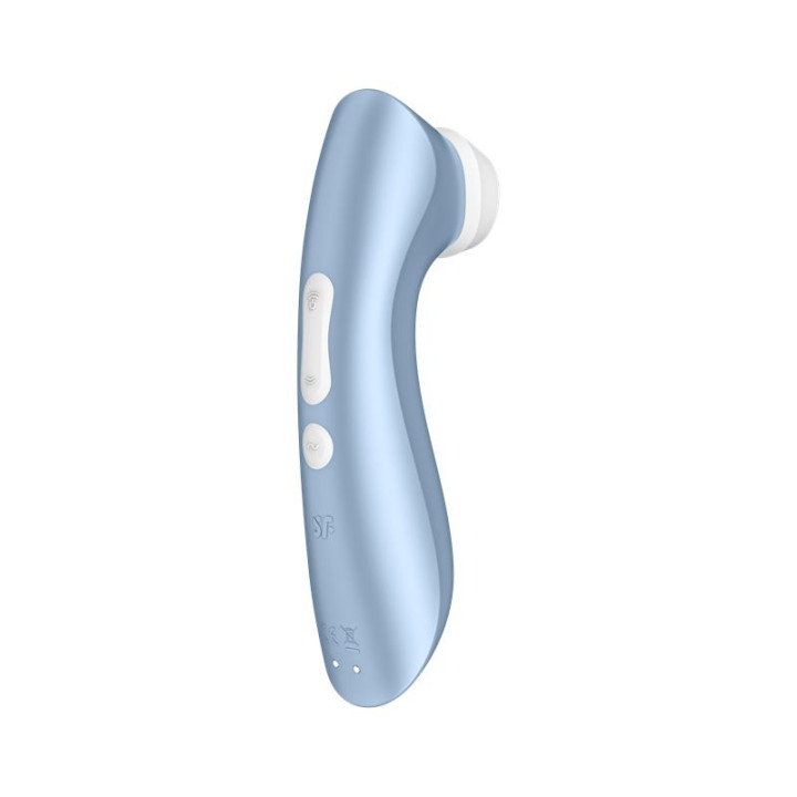 Pro 2+ Succionador con Vibración Azul de Satisfyer | VibraZon