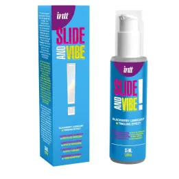 Lubricante Besable Base Agua con Efecto Vibracion 35ml de Intt