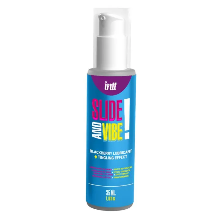 Lubricante Besable Base Agua con Efecto Vibracion 35ml de Intt