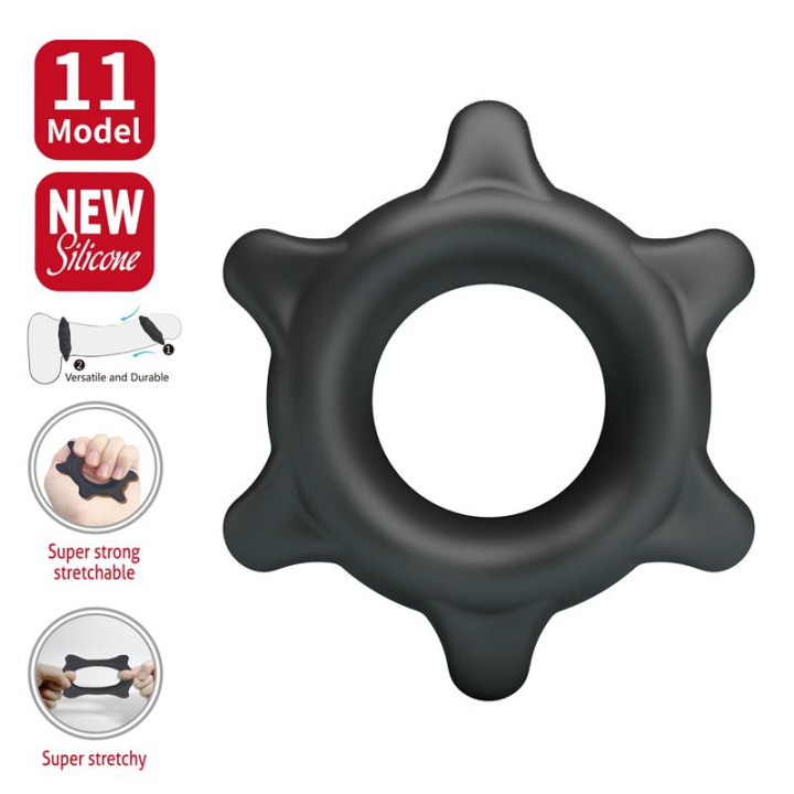 Ethaniel Anillo para el Pene Silicona Mod 11 de Crazy Bull | VibraZon