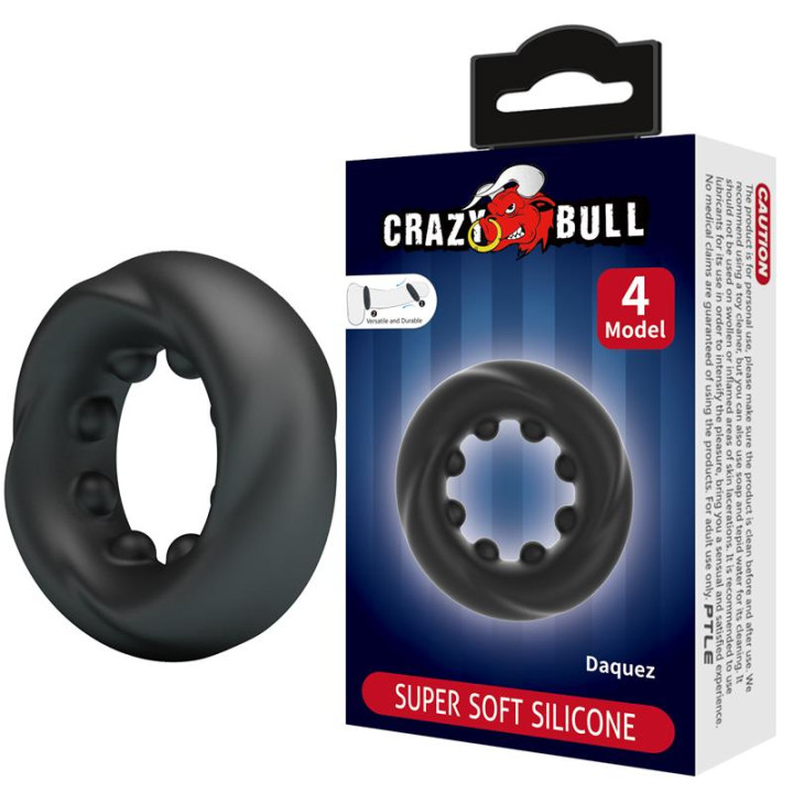 Daquez Anillo para el Pene Silicona Mod 4 de Crazy Bull | VibraZon