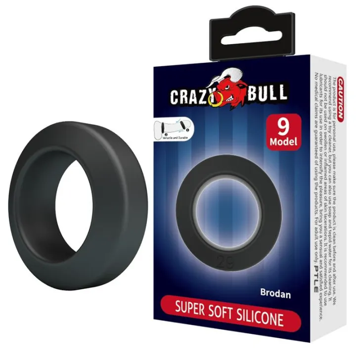 Brodan Anillo para el Pene Silicona Mod 9 de Crazy Bull