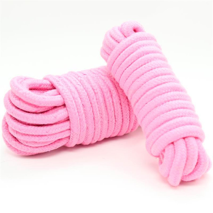 Cuerda de Bondage de Algodón 5 m Rosa de Latetobed Bdsm Line | VibraZon