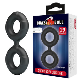 Radwan Anillo para el Pene Doble Silicona Mod 19 de Crazy Bull | VibraZon
