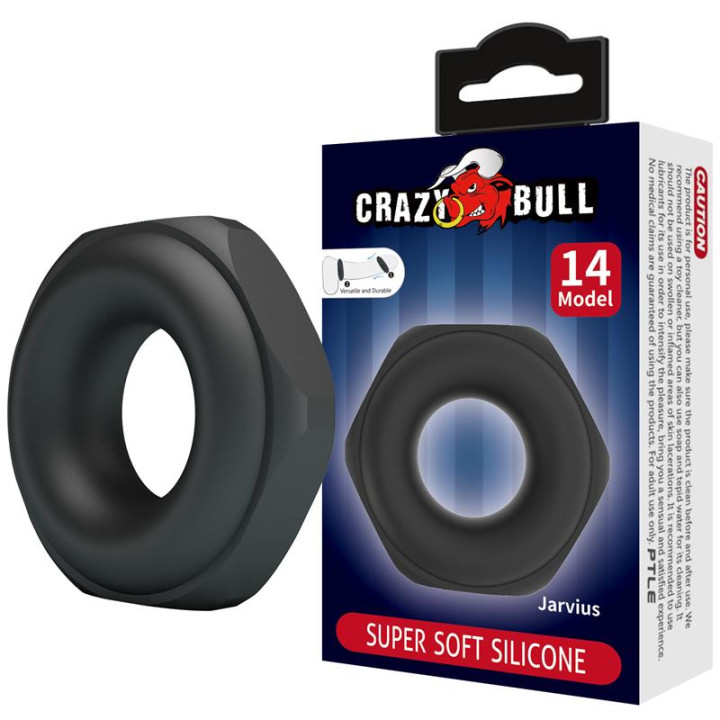 Jarvius Anillo para el Pene Silicona Mode 14 de Crazy Bull | VibraZon