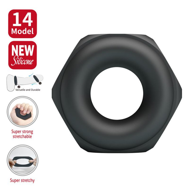 Jarvius Anillo para el Pene Silicona Mode 14 de Crazy Bull | VibraZon