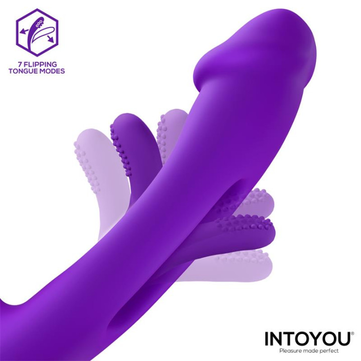 Siter 2.0 Vibrador con Lengua Flapping, Golpeteo y Cabezales Intercambiables de Intoyou | VibraZon