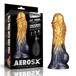 Dildo Inflable Silicona Dual Density 8 de Lovetoy | VibraZon