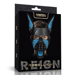 Máscara Cachorro Rebellion Reign Scarred Alpha Pup Azul de Lovetoy | VibraZon