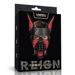 Máscara Cachorro Rebellion Reign Scarred Alpha Rojo de Lovetoy | VibraZon