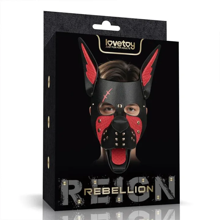 Máscara Cachorro Rebellion Reign Scarred Alpha Rojo de Lovetoy