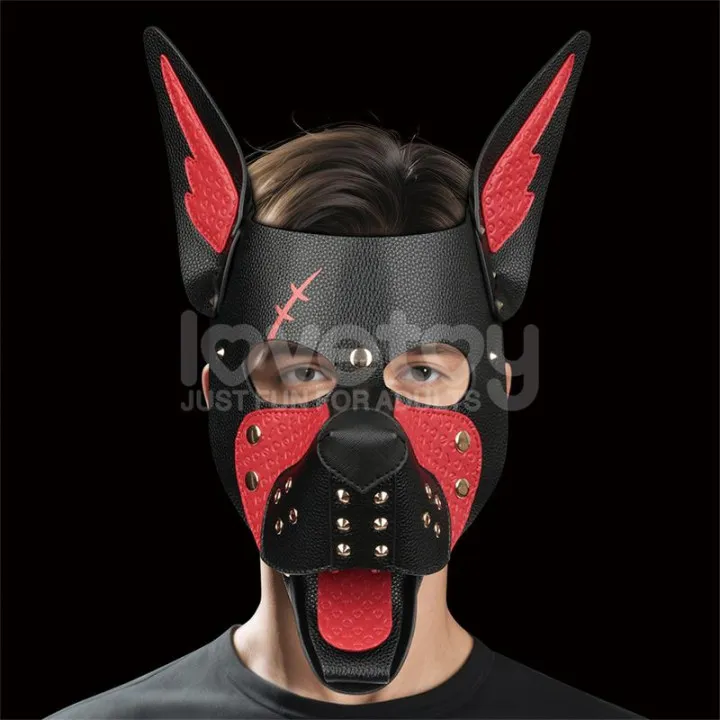 Máscara Cachorro Rebellion Reign Scarred Alpha Rojo de Lovetoy